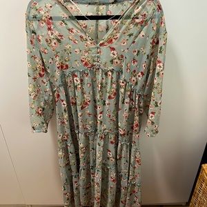 Zara romantic maxi dress